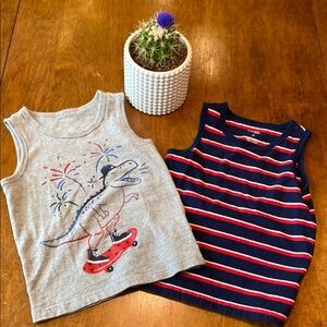 4th of July Red, White, and Blue Bundle! Two sleeveless tanks